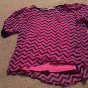 Pink and blue dress shirt